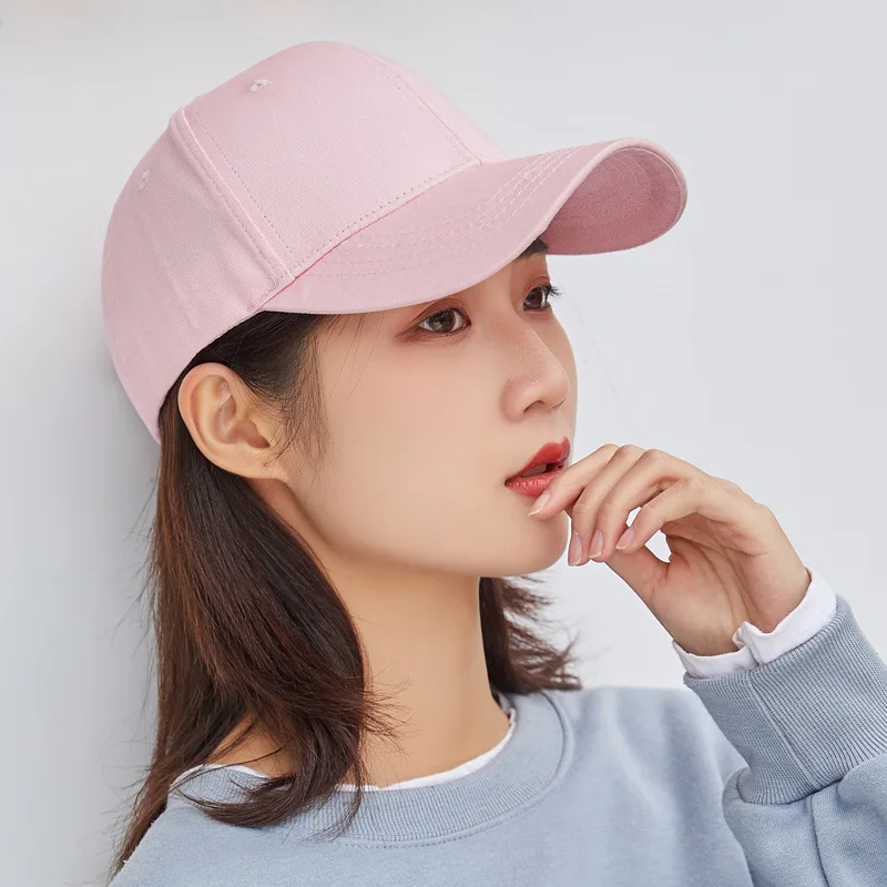 

3@# Hot Sell Spring Summer Solid Color Hunting Casual Cap Male Female Korean Version Outdoor Sunscreen Sunshade Bending Cap