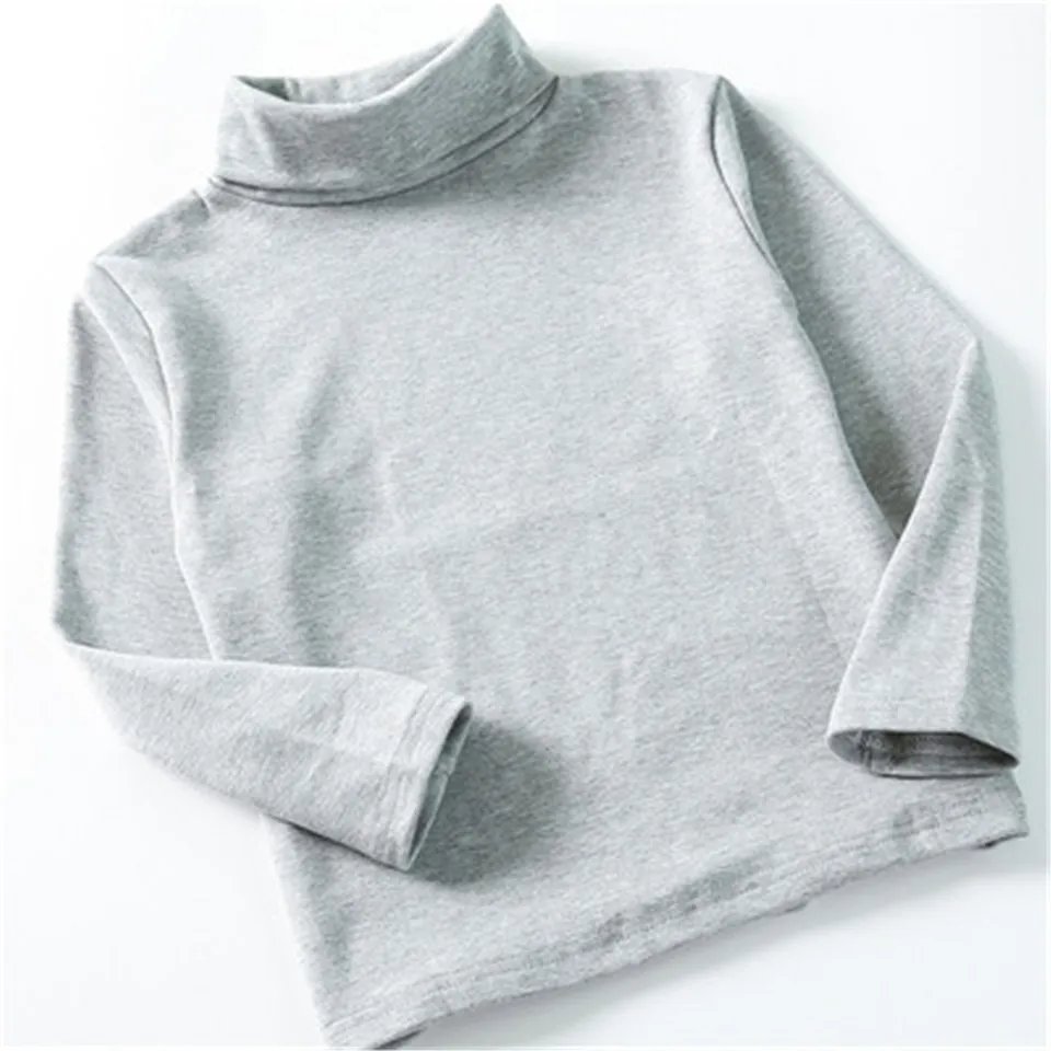 light grey Белая школьная блузка для девочек коллекция года, весенне-Осенняя детская рубашка длинные рукава, блузки для малышей Топы, детская одежда от 3 до 11 лет, AA3884 - Цвет: light grey