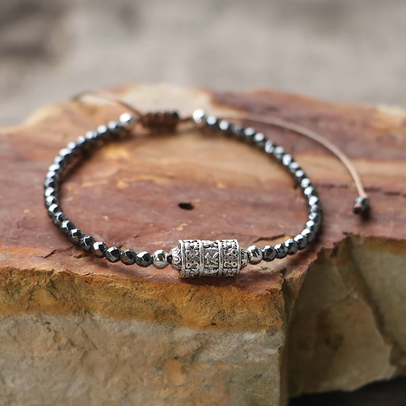 EDOTHALIA классический браслет из веревки ручной работы с шестью словами Тибетский