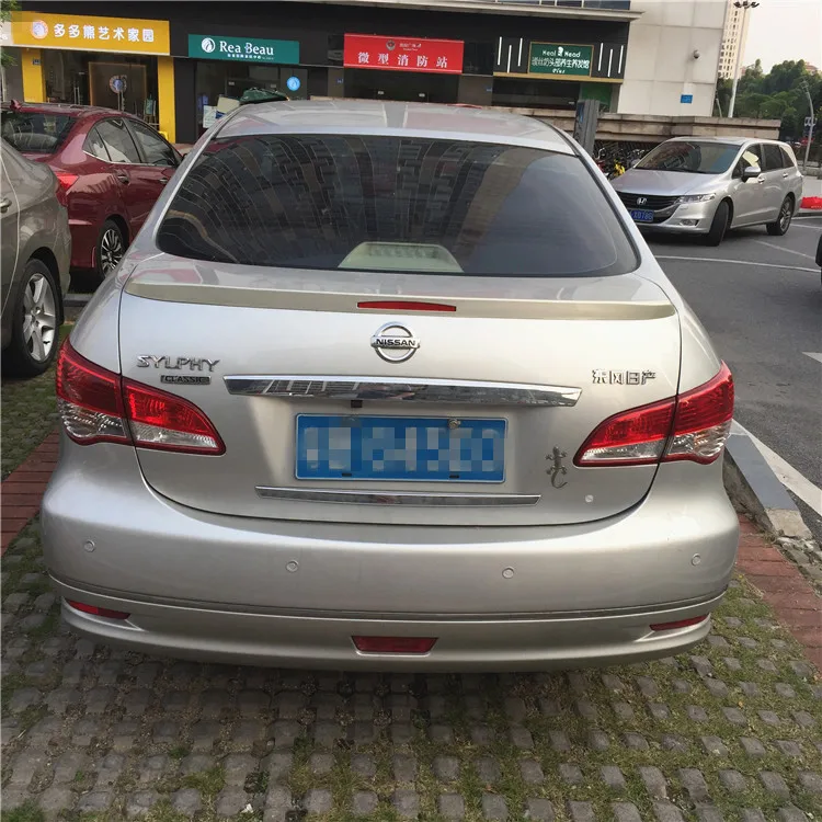 Для NISSAN Sentra спойлер 2008 2016 высокого качества ABS Материал заднее крыло автомобиля