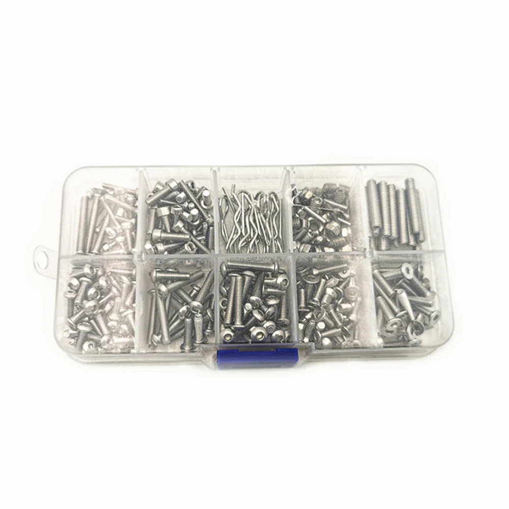 Набор винтов из нержавеющей стали с коробкой для Axial SCX10 II 90046 47 1/10 гусеничного