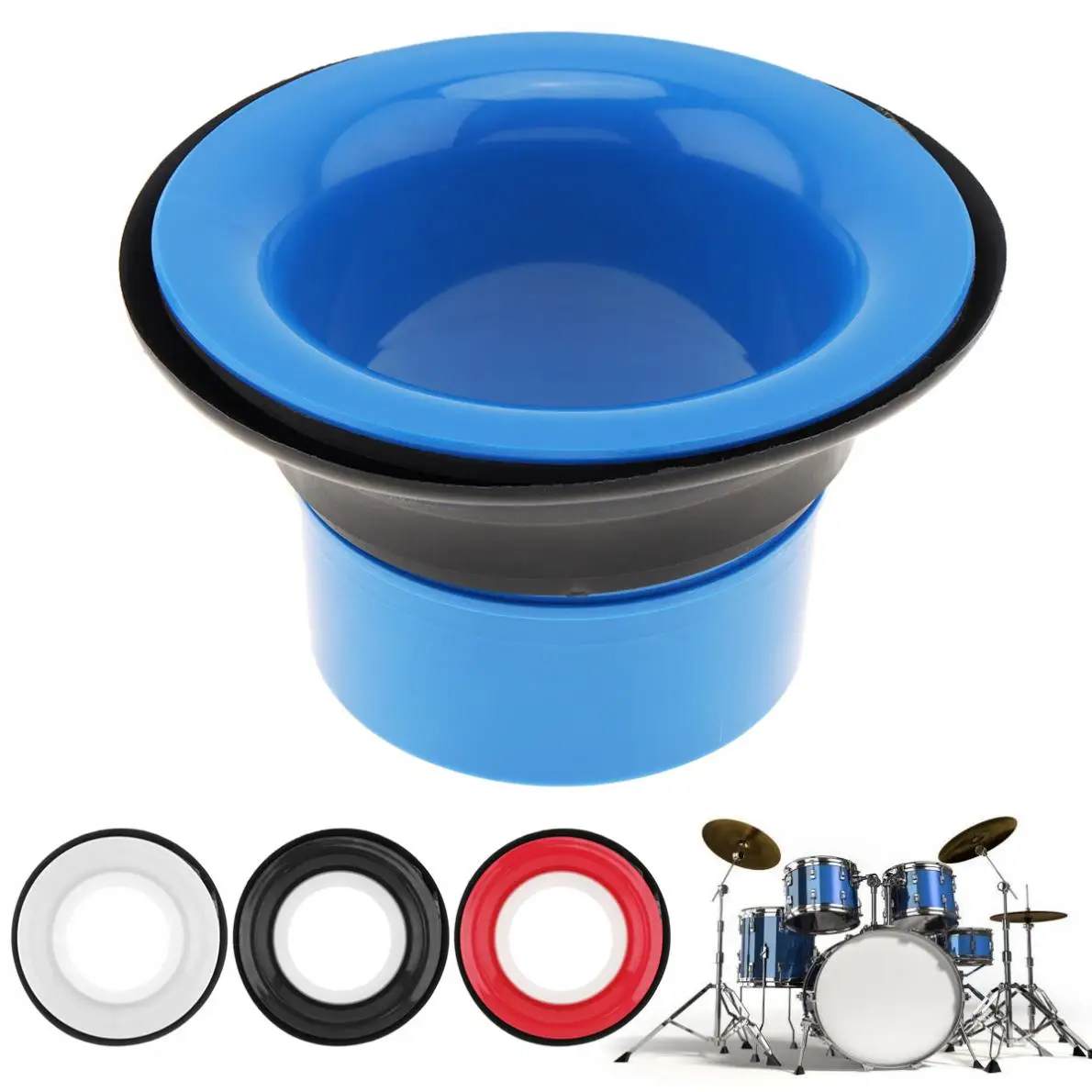 

17.3 x 10 x 10cm Drum Bottom Microphone Bass Loudspeaker Drum Accessories Bass Hole Protection Percussion Spare Parts