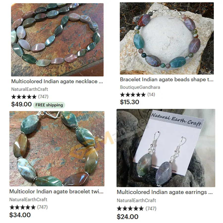 Бусины из натурального агата 8 х16 мм 15 дюймов 25 шт.|stone beads|natural stone beadsbeads free shipping |
