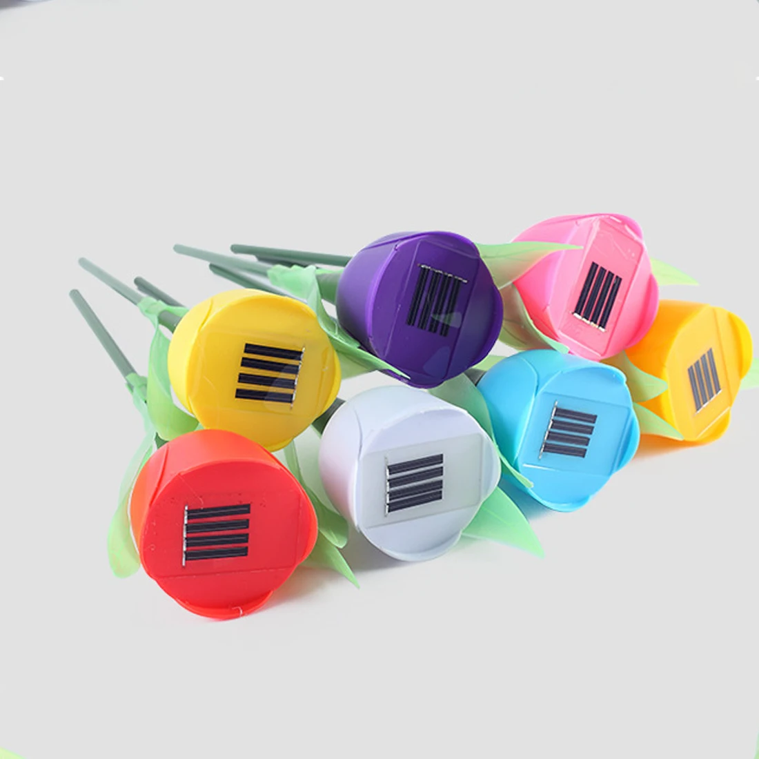 Уличная Светодиодный лампа на солнечной батарее яркий светильник в виде цветка