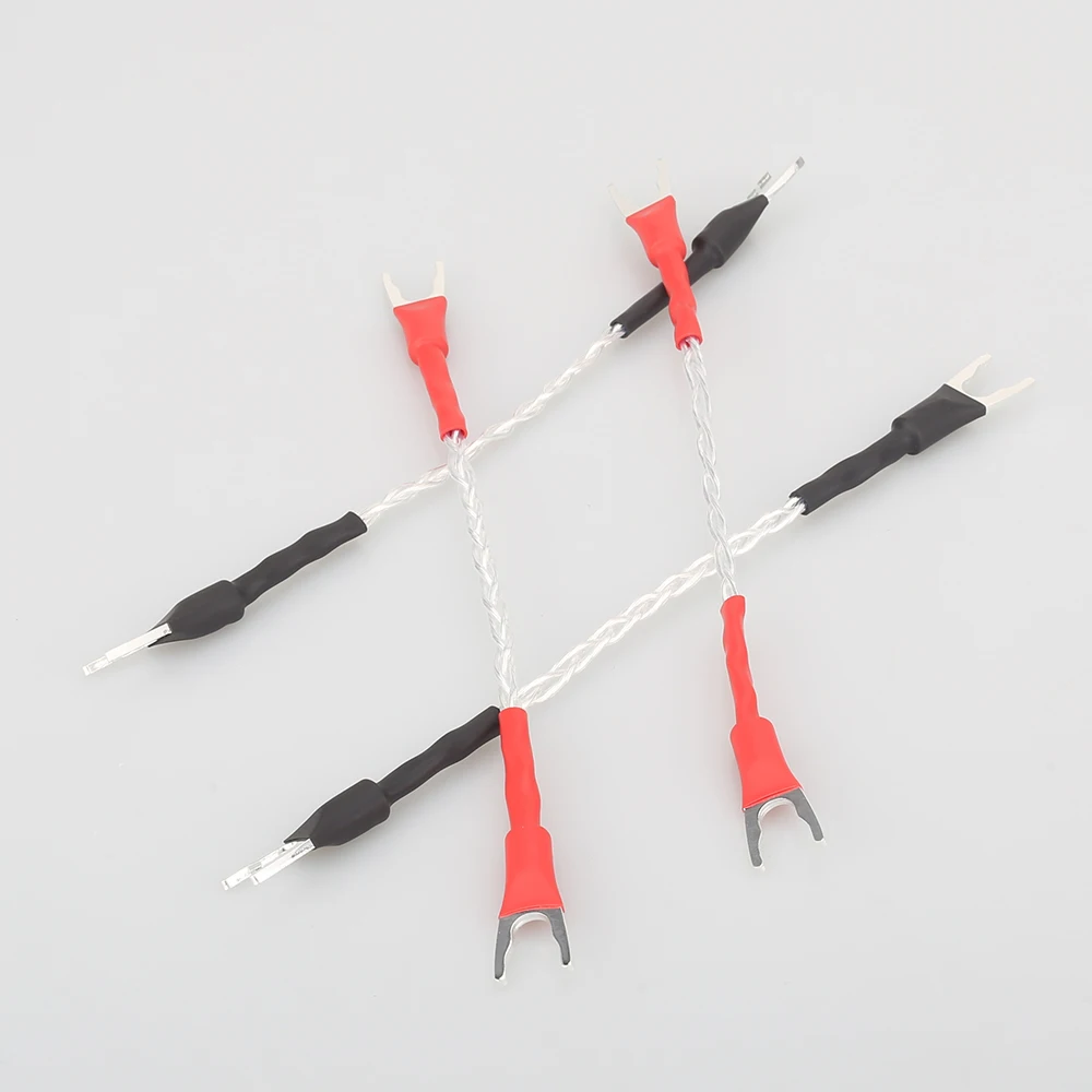 Hi End аудио посеребренный соединительный кабель Fi динамик джемпер для колонок