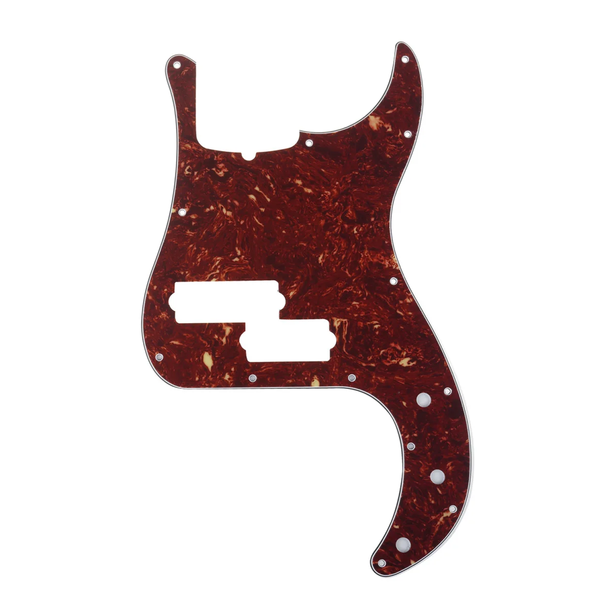 Musiclily Pro 5-String 13-Hole Contemporary P Bass Pickguard для Fender American Precision 4-слойная винтажная черепаха |