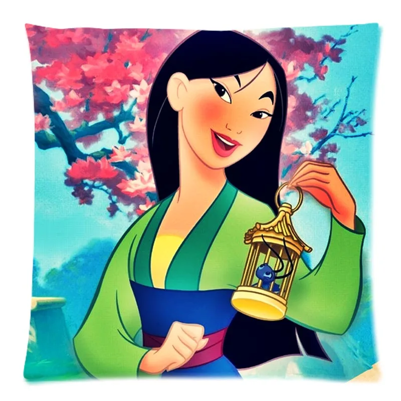 2019 персонализированные Наволочки с принтом Mulan наволочки из полиэстера для