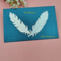 scrapbooking cutting dies diy metal craft cut die mold feather templates stencil paper cutter embossing folder card making tools