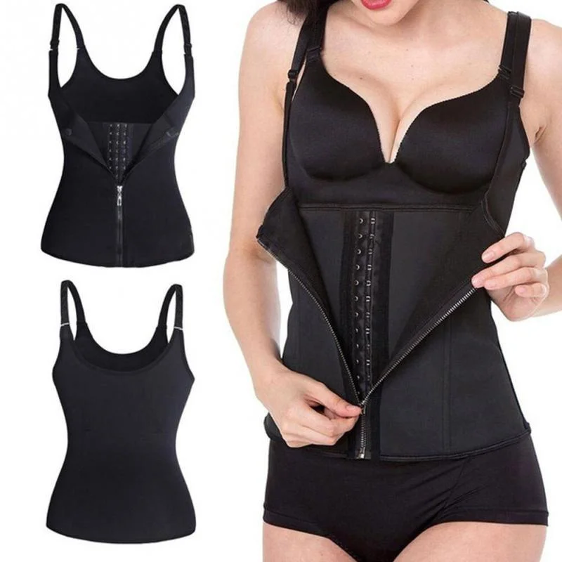 

Women's Shapewear Elastic Waist Trainer Slimming Body Shaper Multipurpose Zipper Workout Waist Trimmer корсет женский Corset