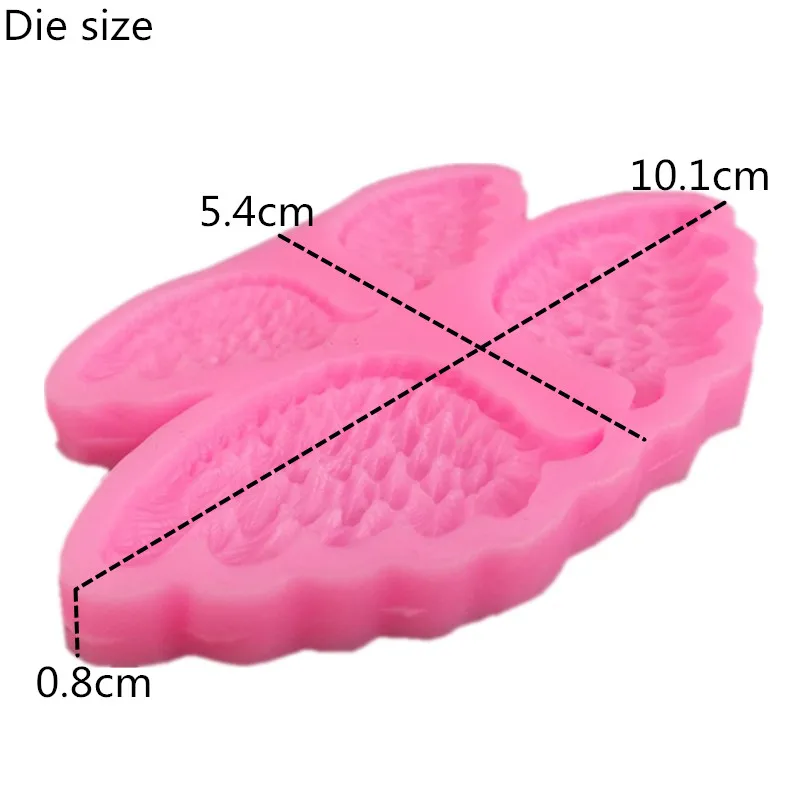 1 шт. силиконовая форма в виде крыльев Ангела | Дом и сад