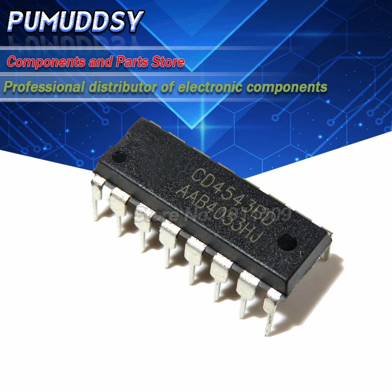 

10 шт. CD4543BD DIP16 CD4543 DIP 4543BE DIP-16 Новый и оригинальный IC