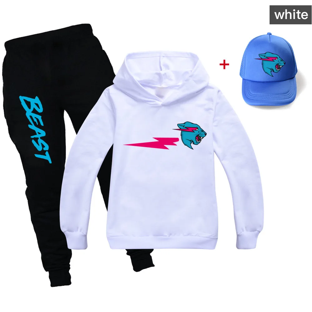 New Children's Clothing Sets Baby Birthday Suit Boys Tracksuits Kids Cartoon Cat 3D Print Sport Suits Hoodies Top+Pants 3pcs Set