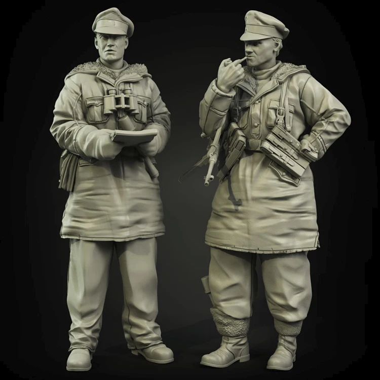Полимерная модель 1/35 Строительный набор фигурки офицеров|Наборы для сборки
