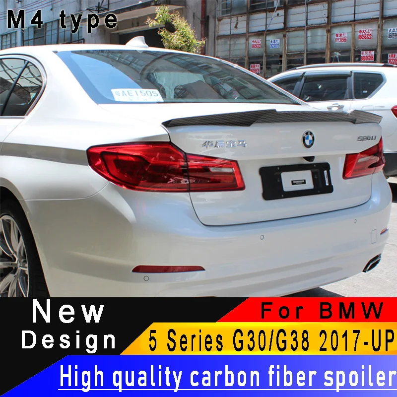 Высококачественный спойлер из углеродного волокна для BMW 5 серии G30 530i 540i 2017UP |