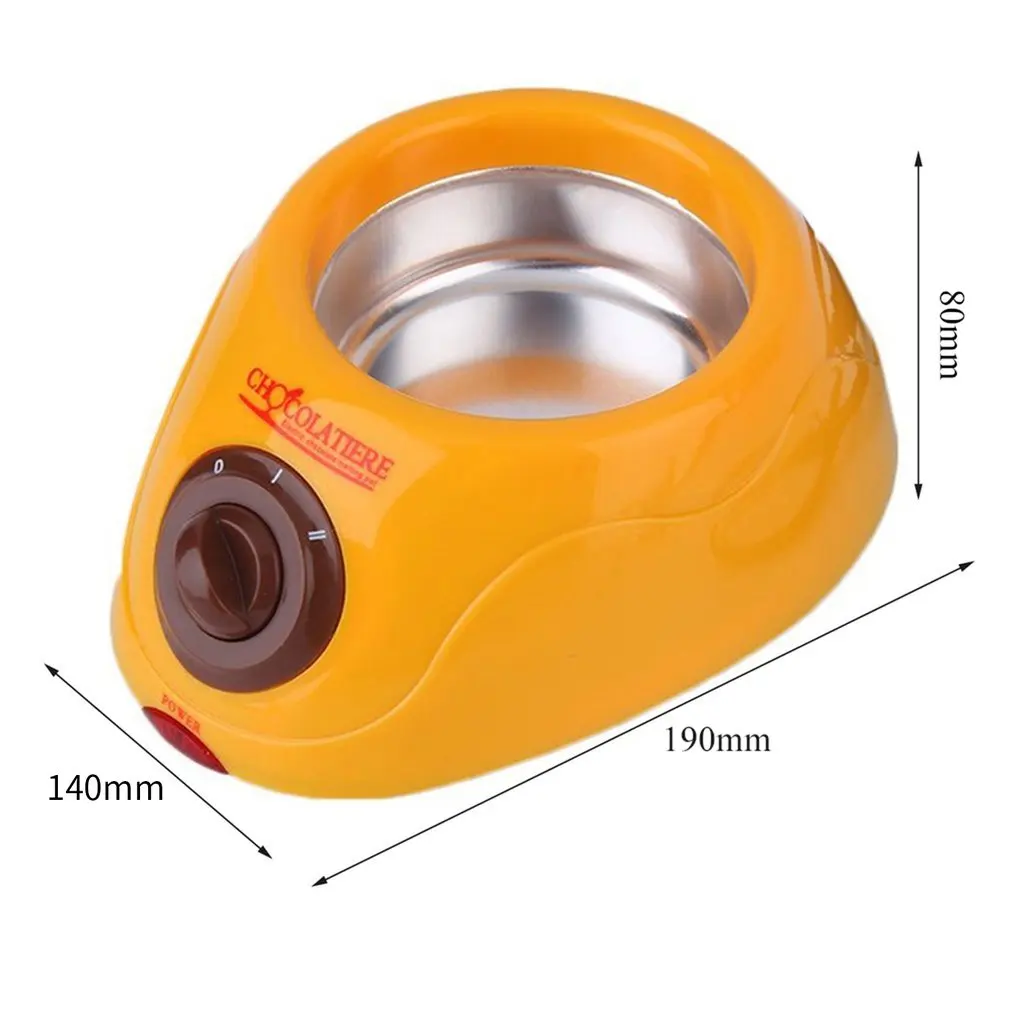 

Durable Stainless steel&Plastic Hot Chocolate Melting Pot Electric Fondue Melter Machine Set DIY Tool EU plug