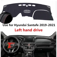 taijs factory calssic new arrival leather car dashboard cover for hyundai santafe 2019 2020 2021 left hand drive