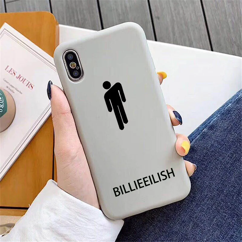 Billie Eilish Logo Чехол для телефона для Xiaomi Mi 9 8 Pro SE Lite 6 A1 A2 A3 Mix 2 3 мягкий защитный смарт-чехол с милым рисунком - Цвет: Billie 10Gray