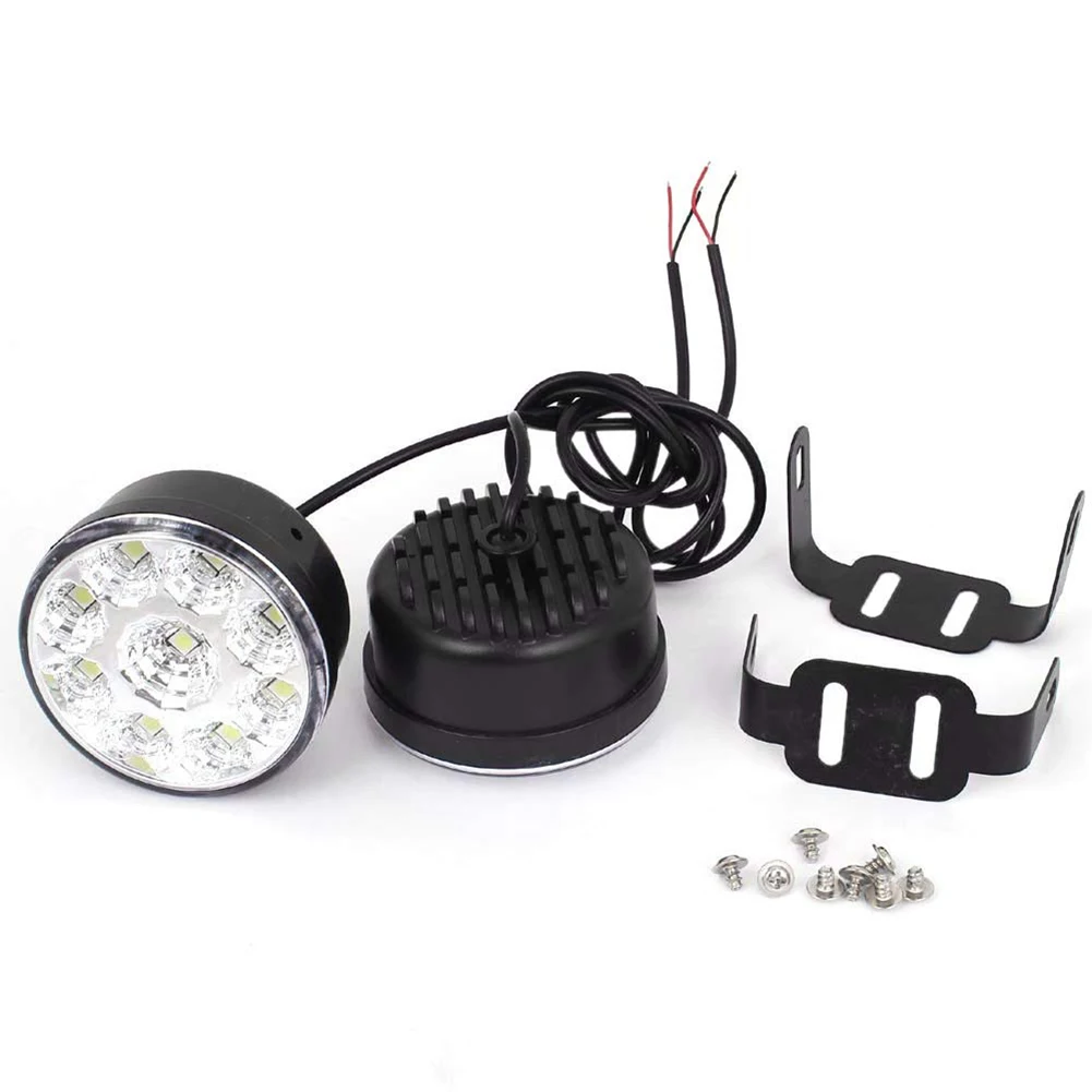 

2PCS 9LED Running Light Round Car Fog Lamp Super Bright Headlight For Car Accessories Dropshipping