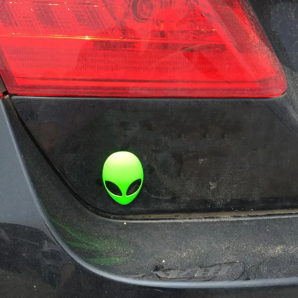 Металлический 3d наклейка с логотипом инопланетянина виниловый значок