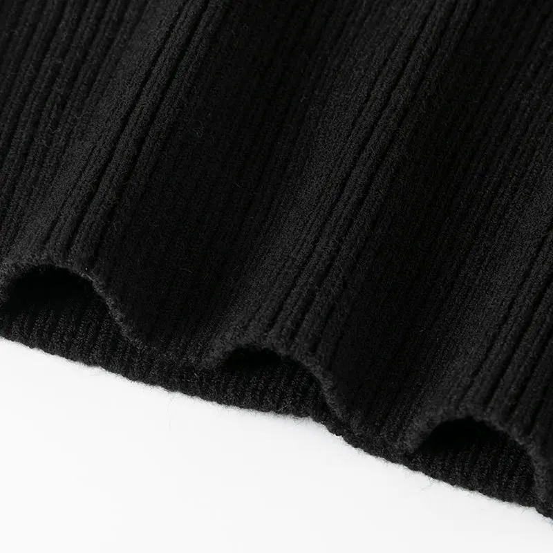 

JFUNCY Girl Knitted Sweater Solid Color Kids Clothes Girls Long Sleeve Knitwear Pullover Comfortable Baby Children's Sweaters