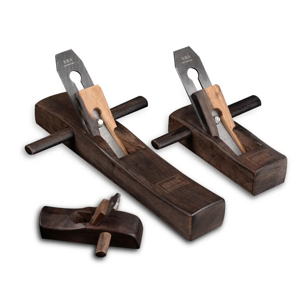 Деревообрабатывающий ручной плоский самолет нижний край эбенового дерева