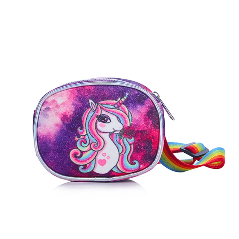 

Girls Unicorn PU Waist Bag Pocket Purse Gift Phone Pouch Chest Cute New Style For Kids Children Travel Vocation