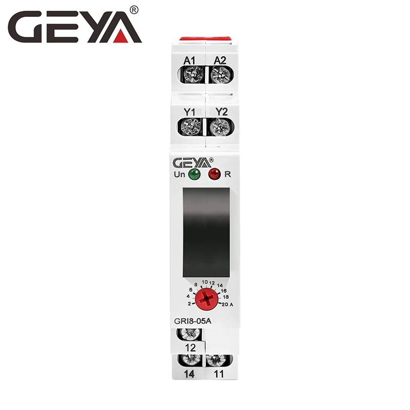 Новый GEYA GRI8 05 переменного или постоянного тока реле контроля проходной 2A 20A AC24V 240V