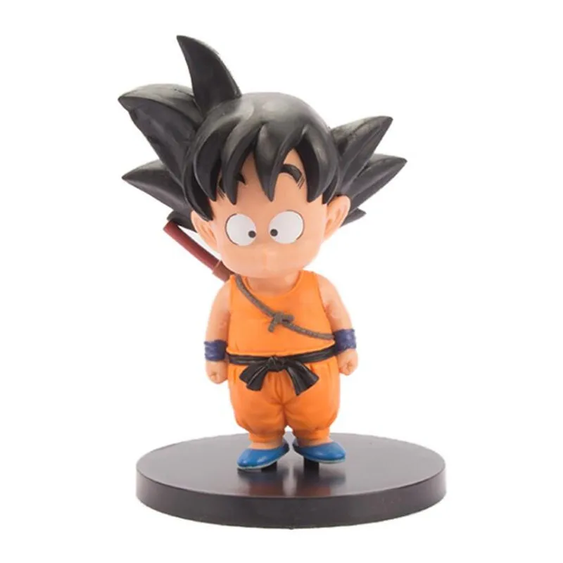 

2PCS Dragon Ball Z Anime Figures Goku Chichi PVC Brinquedo Figurine Cute Baby Goku DBZ Juguete Q.Ver Dolls Xmas Kids Gifts Toys