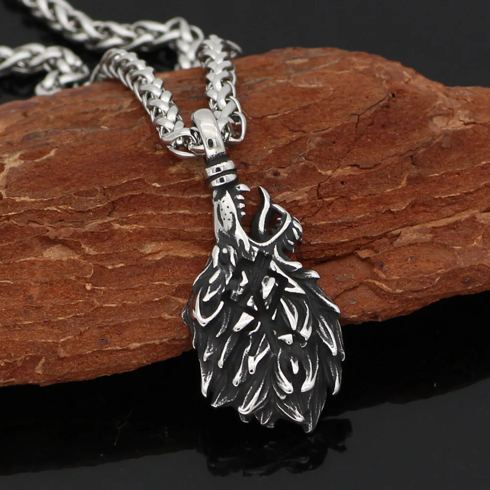 Скандинавский Викинг odin wolf рекомендовал и Freki amulet ожерелье с подвеской в форме