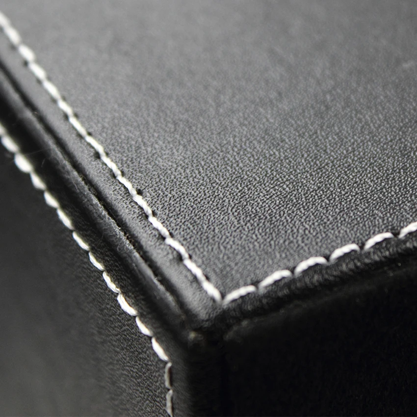 Офисный Настольный держатель для файлов из искусственной кожи двухслойный