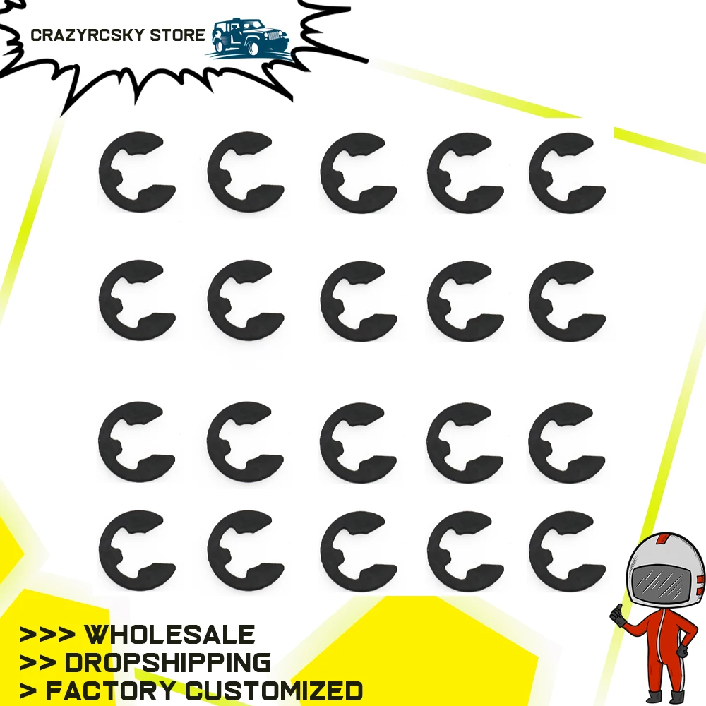 20x E-Clip 2 3 4 5 мм для Rc хобби модель автомобиля 1:10 Hpi Venture Fj Cruiser детали гусеничного трактора