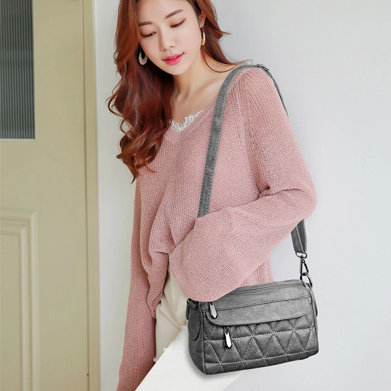 Vintage Soft PU Leather Women Shoulder Bags Luxury Designer Handbags Small Crossbody for 2022 Messenger Bag |