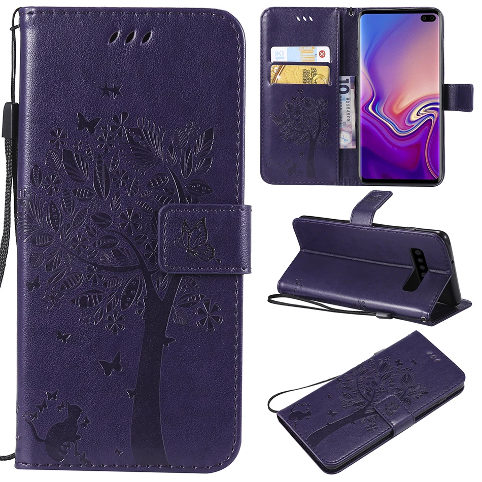 Кожаный чехол книжка для Samsung Galaxy S20 Ultra + S7 S8 S9 Plus S10 Lite S10E Note 20 A31 A41
