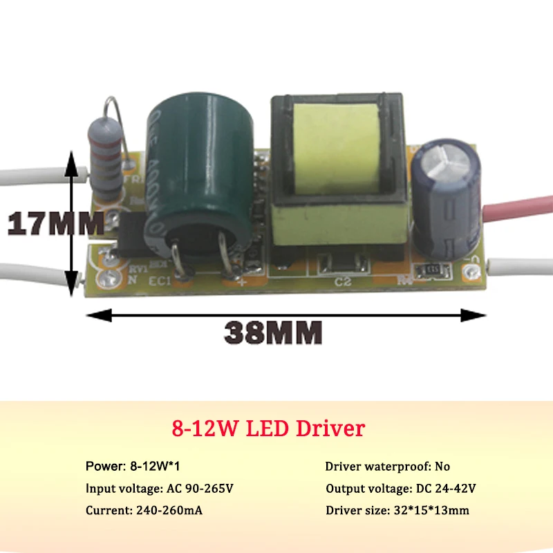 Usb кабель, 1 шт-1-36 Вт Светодиодный драйвер Вход AC 85-265V освещение трансформатор постоянного тока Питание адаптер для Светодиодный ламп/прожектор