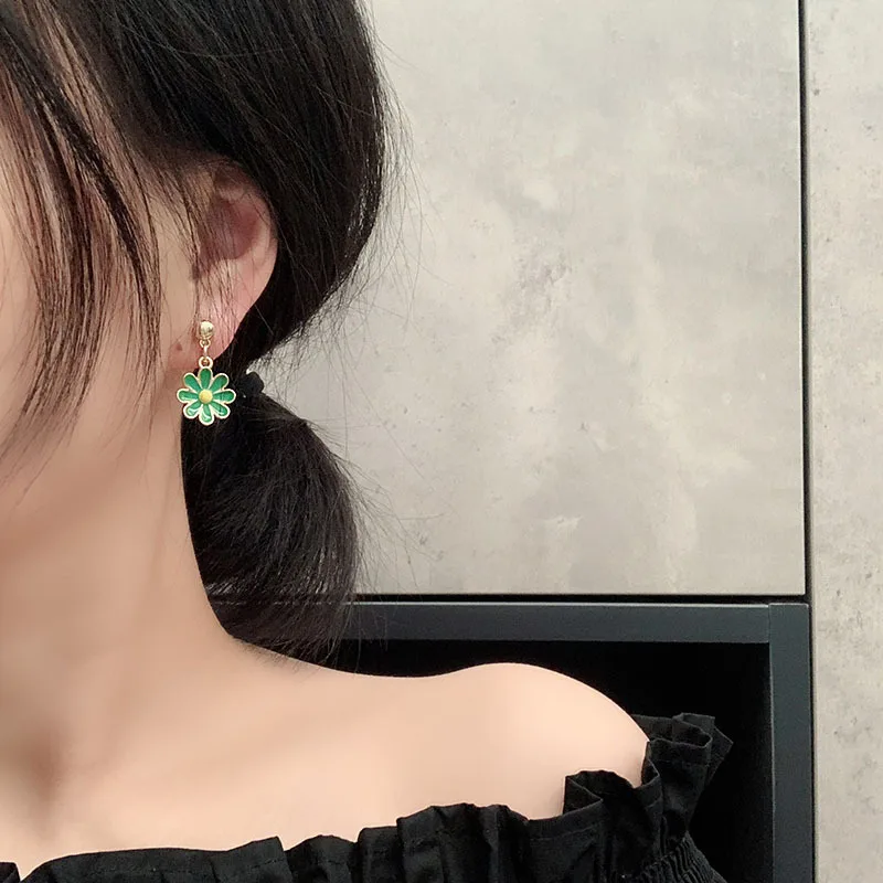 Ear Clips With Fresh Flowers Earrings Without Pierced 2020 New Trendy Fashion For Women | Украшения и аксессуары