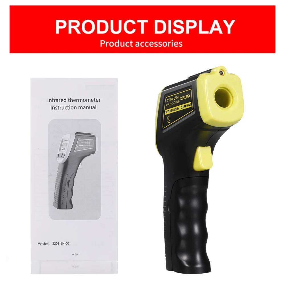 Инфракрасный термометр термометры пистолеты Бесконтактный цифровой ИК лазерный