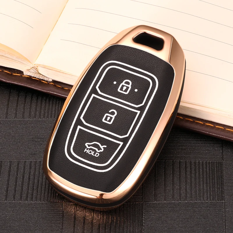 Чехол для автомобильного ключа из резинового сплава чехол Hyundai i30 Ix35 Solaris Azera Elantra