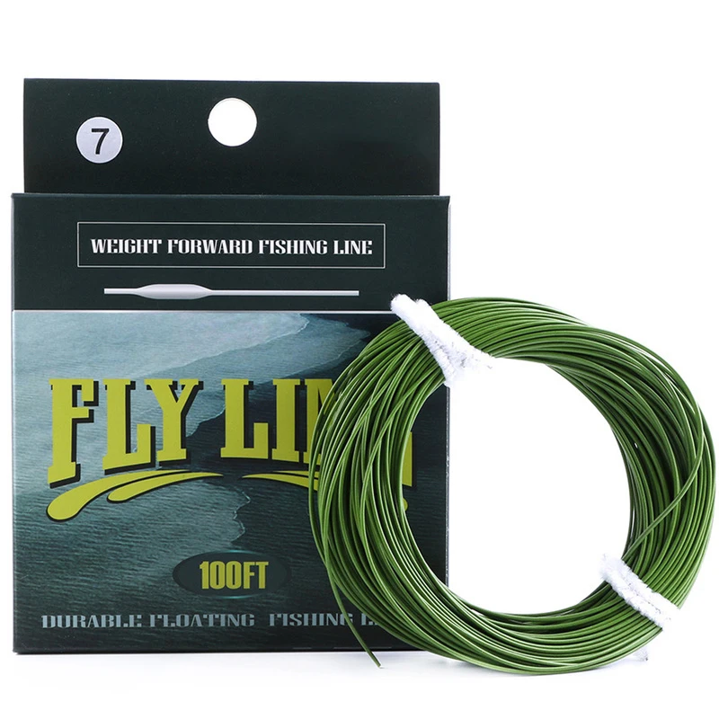 

100FT плавающие рыболовные шнур Вес вперед Fly Line 4 цвета полиэтиленовая леска 4F 5F 6F Fly рыболовные снасти Pesca