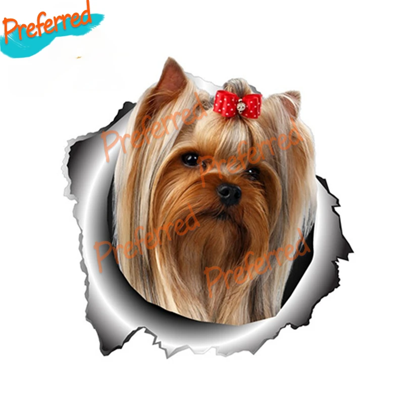 Металлическая наклейка с изображением животных из мультфильма йоркширского