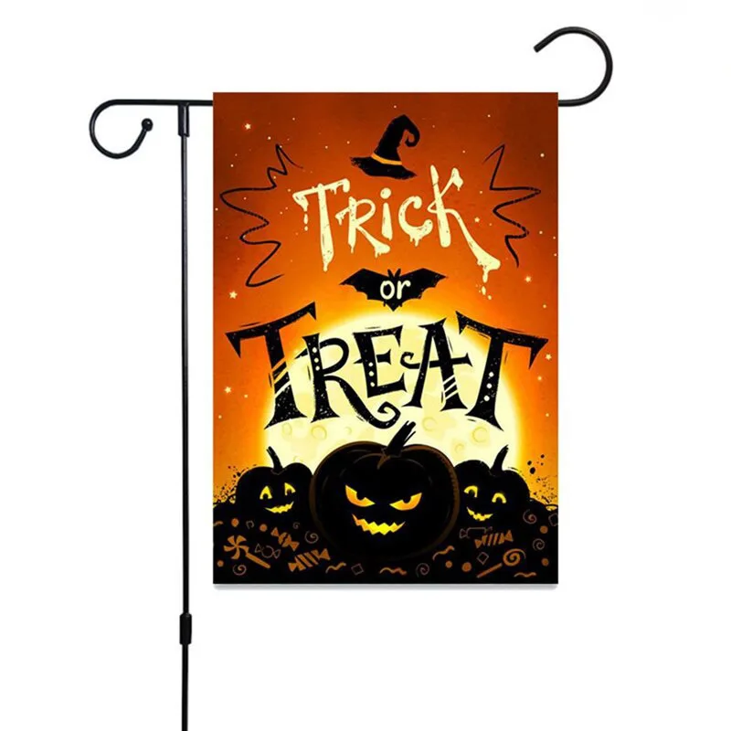 Смешной Хэллоуин двухсторонний 3D Печатный флаг дом и Сад Флаг вечерние флаги