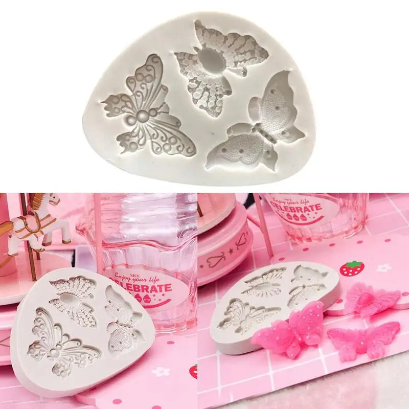 

Butterfly Shape Silicone Mold Fondant Cake Decoration Baking Chocolate Baking Bakeware DIY Tin Cookie L3N9