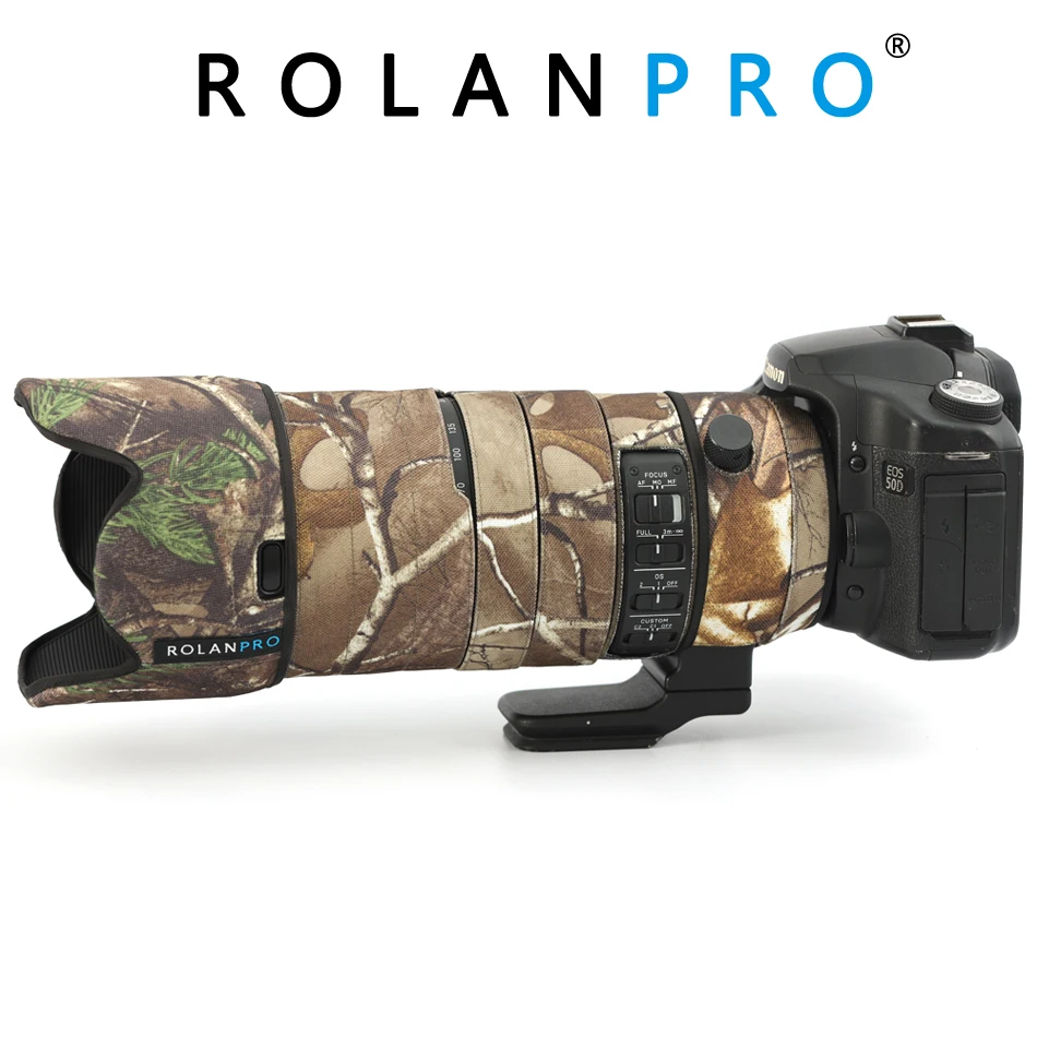 ROLANPRO нейлоновое водонепроницаемое камуфляжное покрытие для объективов Sigma 70-200