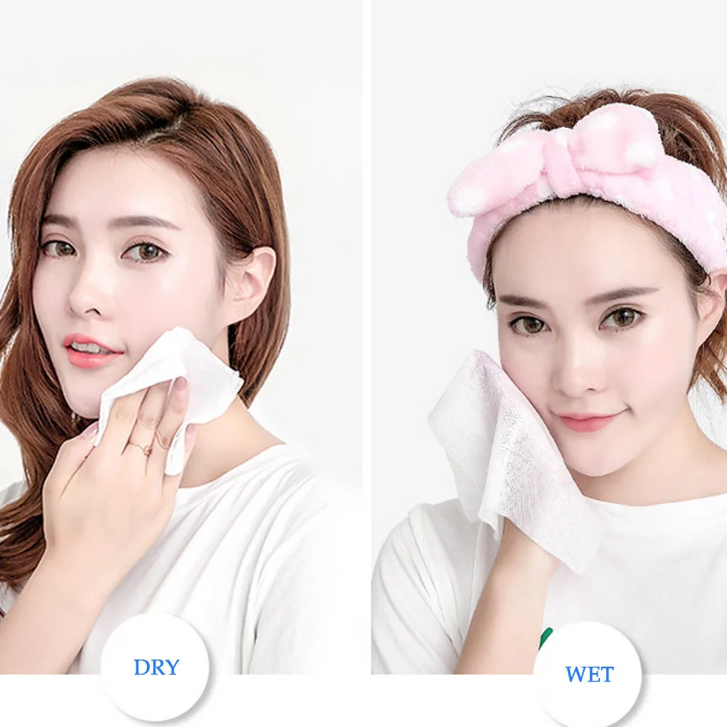 Хлопковое одноразовое полотенце для путешествий мягкое чистое косметическое