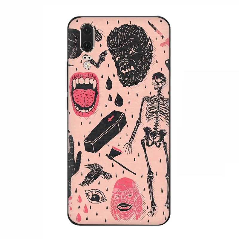 B5 EWAU Girly Pastel Witch Goth силиконовый телефон чехол для Huawei P8 P9 P10 P20 P30 Lite Mini Pro P Smart Z Plus - Цвет: B5