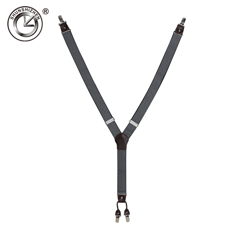 Топ Для мужчин подтяжки продажи эластичный из натуральной кожи коричневого