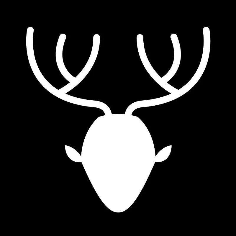 

Beautiful Deer Head Panda Car Stickers Waterproof Sunscreen Bumper Boot Decals PVC 15cm X 15cm