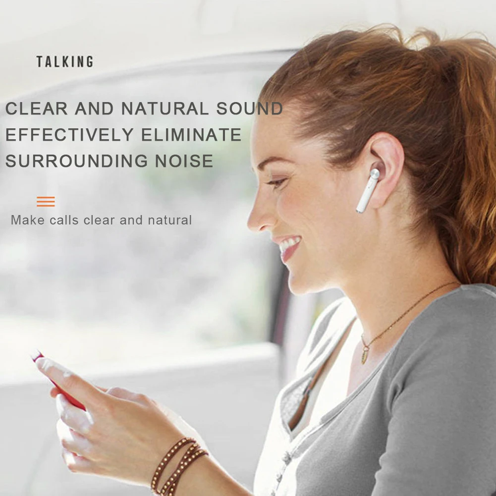 Мини новые bluetooth наушники беспроводные вкладыши спортивные гарнитура сенсорные