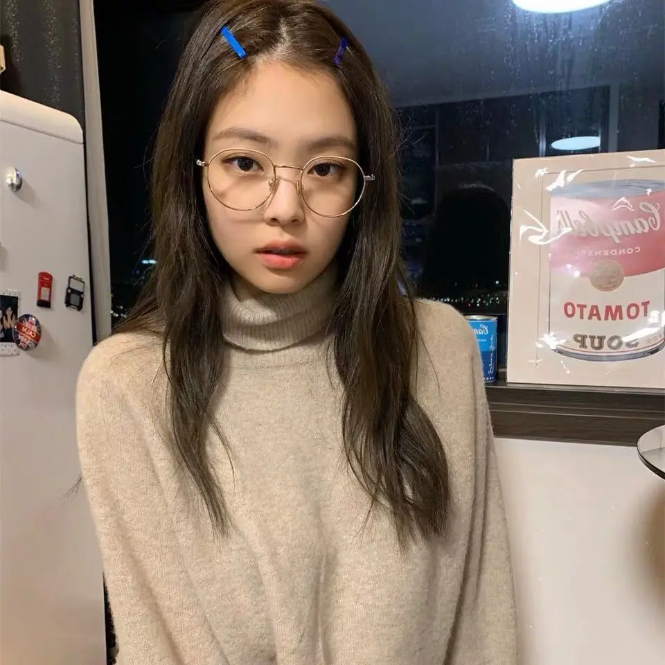Kpop Blackpink Jennie same корейские Серые вязаные толстовки с высоким воротником женская уличная Толстовка Harajuku Осенняя теплая одежда