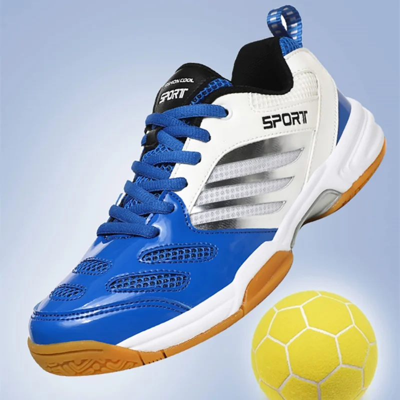 

Men Sneakers Professional Table Tennis Badminton Shoes Breathable Non Slip Athletic Trainers Red Tennis Sports Shoes Big Size 46
