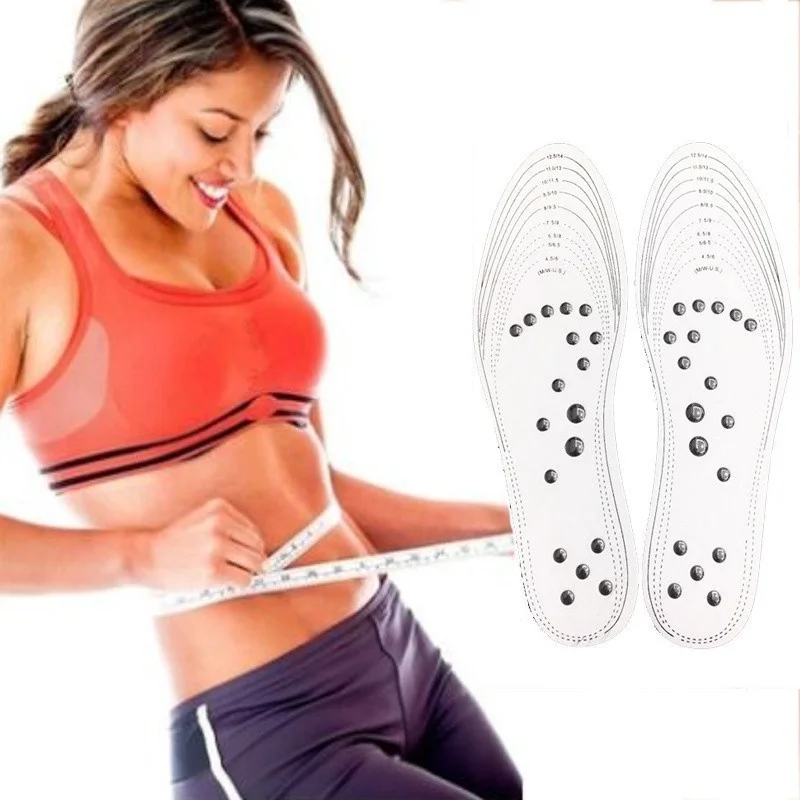 Магнитные Стельки для акупунктурной терапии 1 пара похудения массажа ног